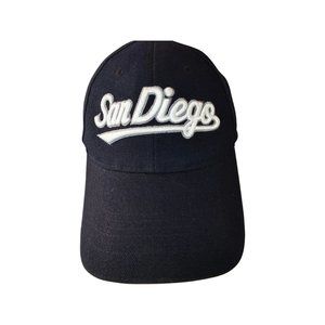 West Best Headwear San Diego Navy Blue Embroidered Logo Adjustable Velcro Back
